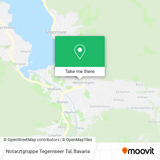 Карта Notarztgruppe Tegernseer Tal