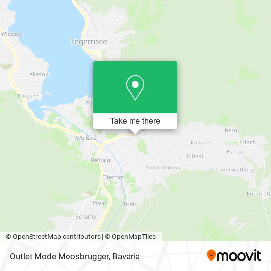 Карта Outlet Mode Moosbrugger