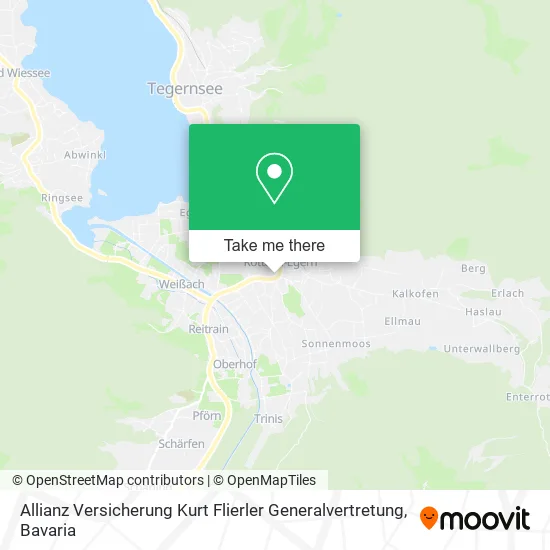 Карта Allianz Versicherung Kurt Flierler Generalvertretung