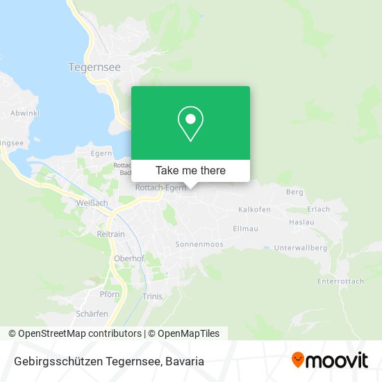 Gebirgsschützen Tegernsee map