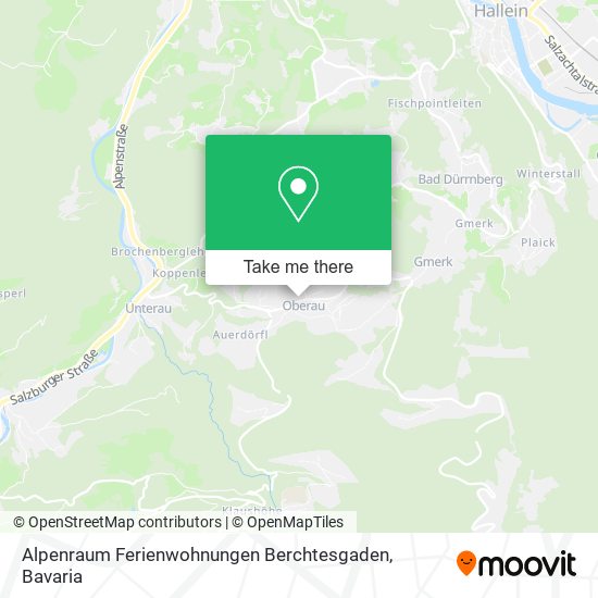 Alpenraum Ferienwohnungen Berchtesgaden map