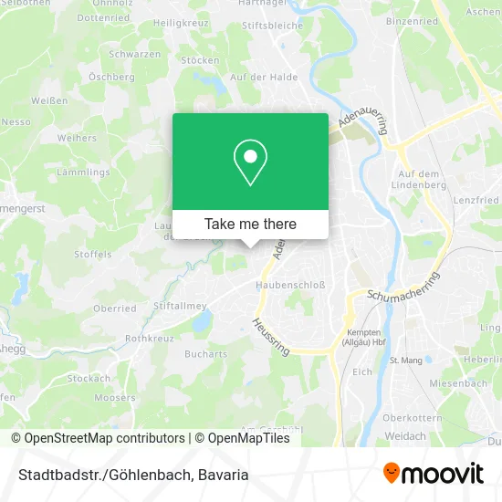 Карта Stadtbadstr./Göhlenbach