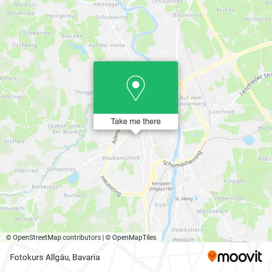 Карта Fotokurs Allgäu