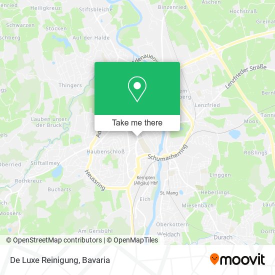 De Luxe Reinigung map