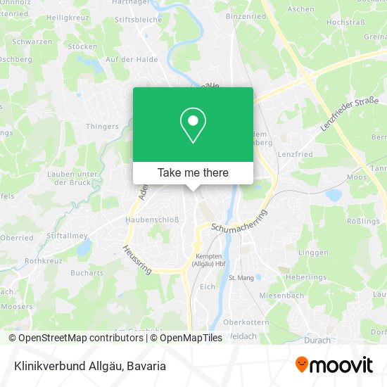 Klinikverbund Allgäu map