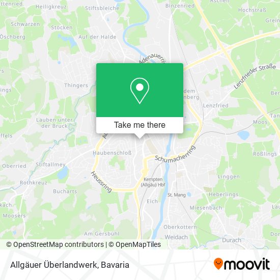 Allgäuer Überlandwerk map