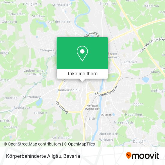 Körperbehinderte Allgäu map