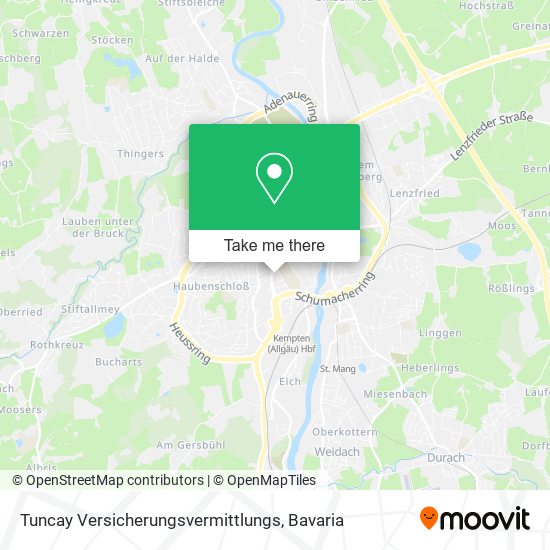 Tuncay Versicherungsvermittlungs map