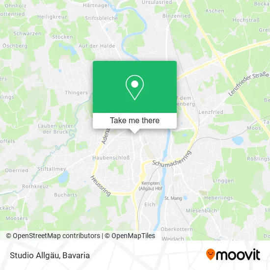 Карта Studio Allgäu