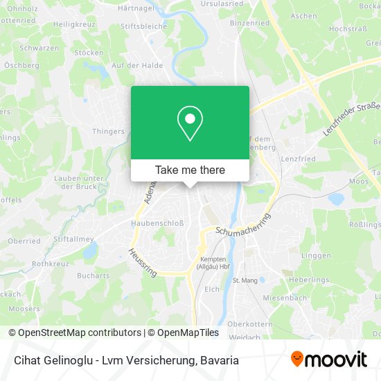 Cihat Gelinoglu - Lvm Versicherung map