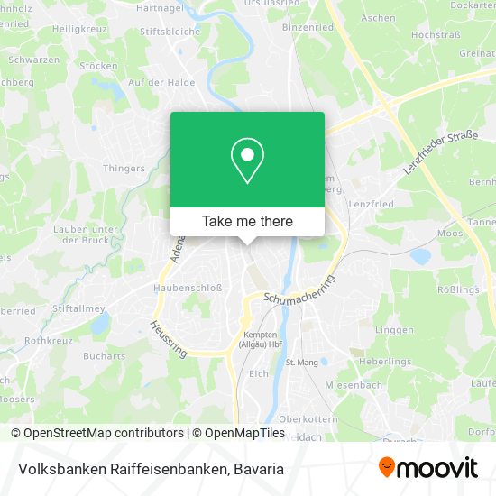 Volksbanken Raiffeisenbanken map