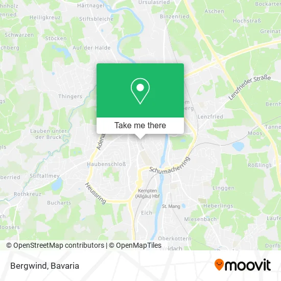 Карта Bergwind