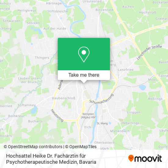 Hochsattel Heike Dr. Fachärztin für Psychotherapeutische Medizin map