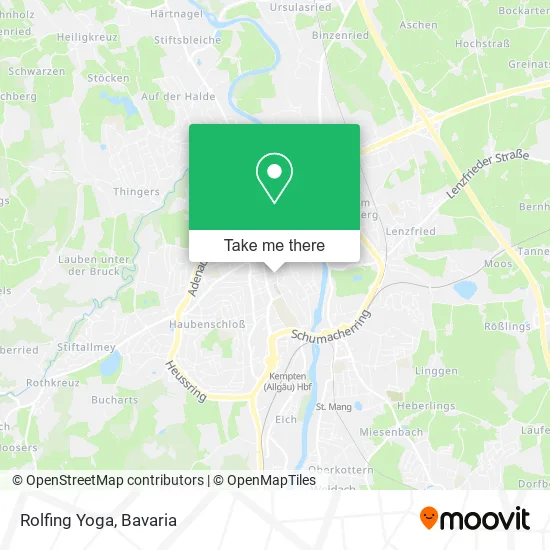 Карта Rolfing Yoga