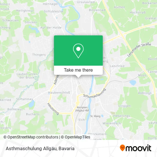 Карта Asthmaschulung Allgäu