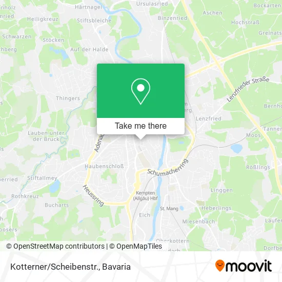 Kotterner/Scheibenstr. map
