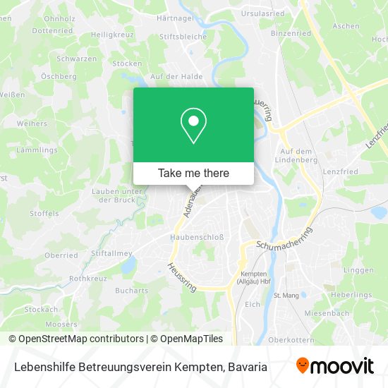 Lebenshilfe Betreuungsverein Kempten map