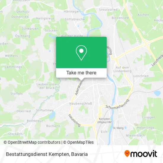 Карта Bestattungsdienst Kempten