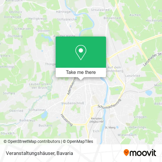 Карта Veranstaltungshäuser