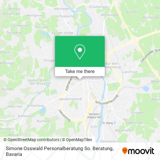 Карта Simone Osswald Personalberatung So. Beratung