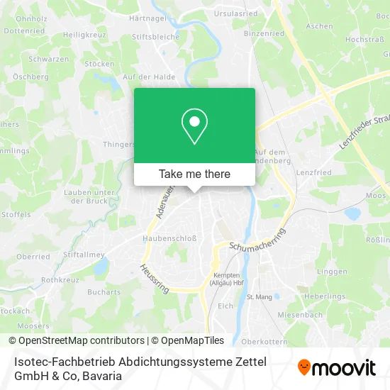 Карта Isotec-Fachbetrieb Abdichtungssysteme Zettel GmbH & Co