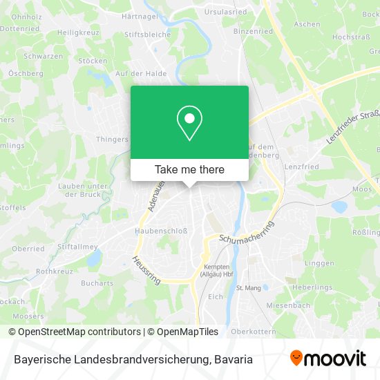 Bayerische Landesbrandversicherung map