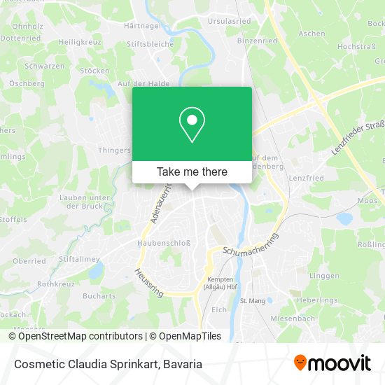 Cosmetic Claudia Sprinkart map
