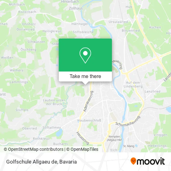 Карта Golfschule Allgaeu de