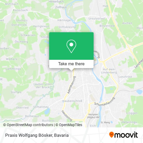 Praxis Wolfgang Bösker map