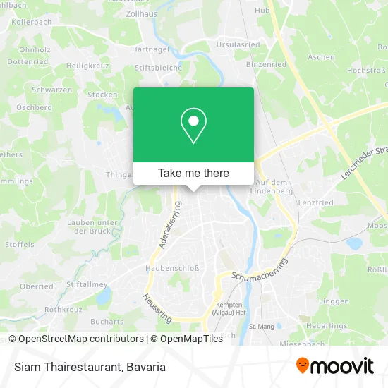Карта Siam Thairestaurant