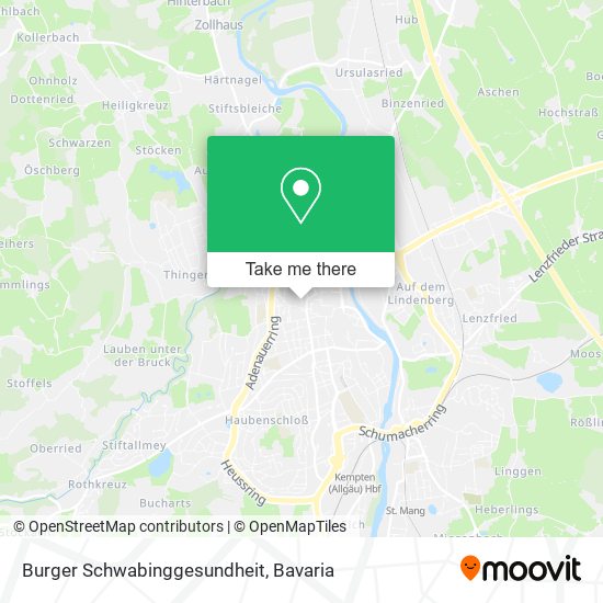 Burger Schwabinggesundheit map