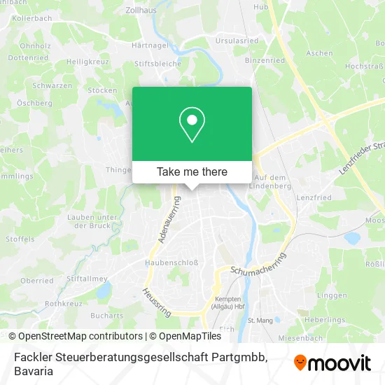 Карта Fackler Steuerberatungsgesellschaft Partgmbb