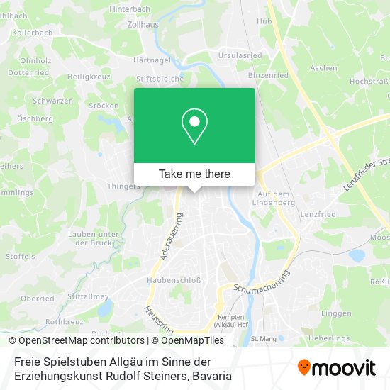 Freie Spielstuben Allgäu im Sinne der Erziehungskunst Rudolf Steiners map