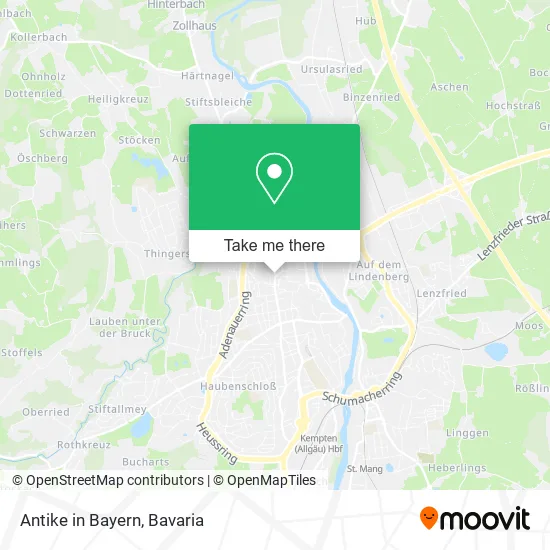 Карта Antike in Bayern