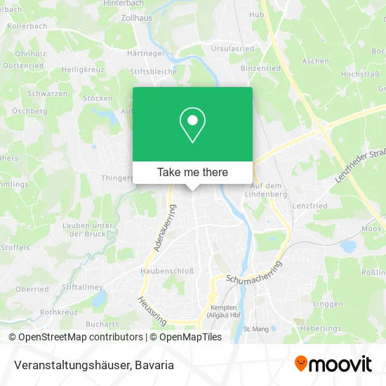 Карта Veranstaltungshäuser