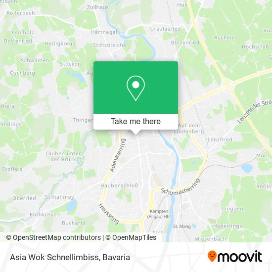 Карта Asia Wok Schnellimbiss