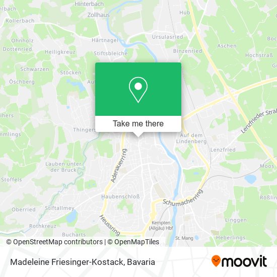 Madeleine Friesinger-Kostack map