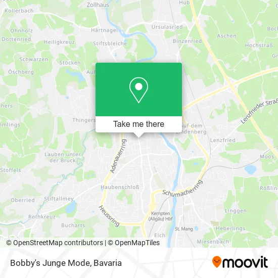 Карта Bobby's Junge Mode
