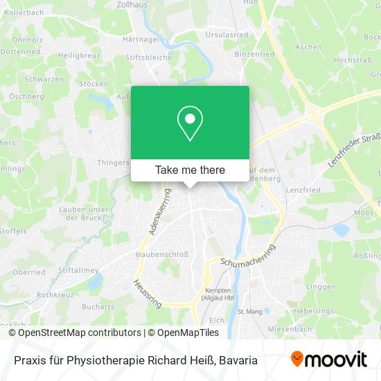 Praxis für Physiotherapie Richard Heiß map