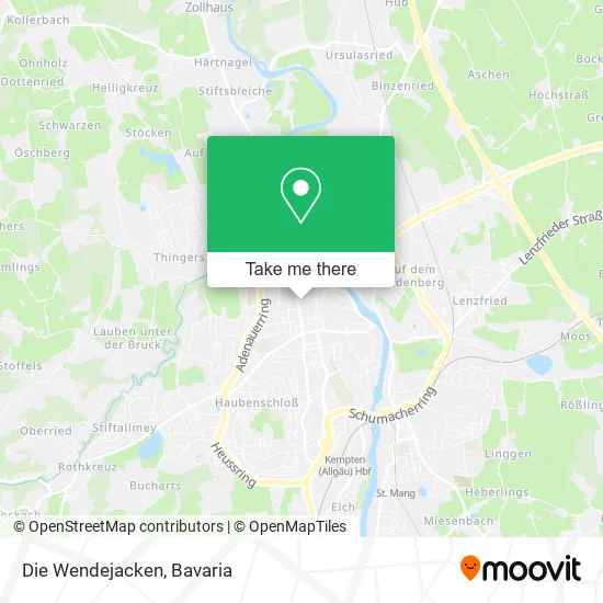 Карта Die Wendejacken
