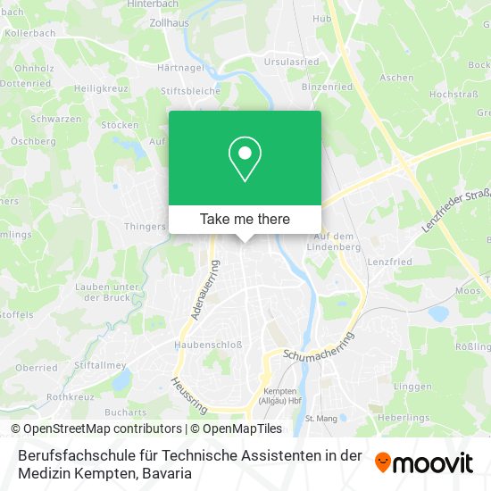 Berufsfachschule für Technische Assistenten in der Medizin Kempten map
