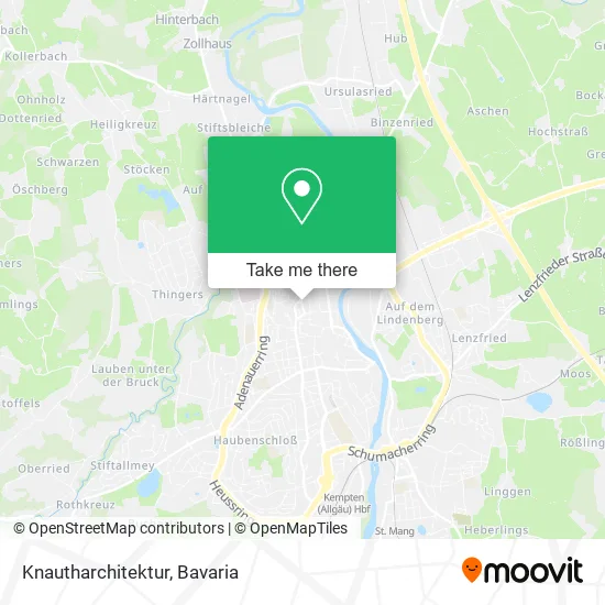 Карта Knautharchitektur