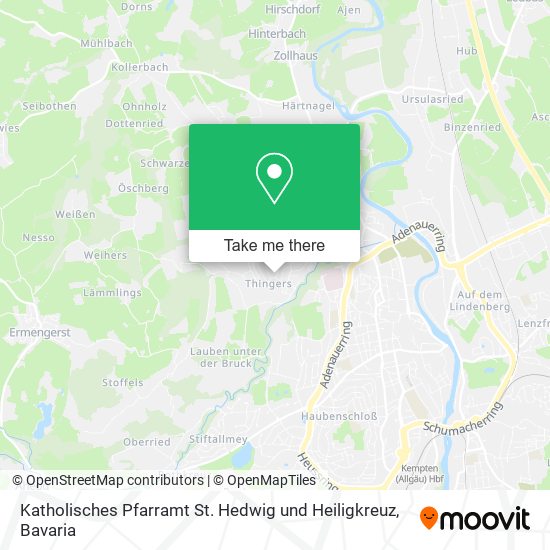 Katholisches Pfarramt St. Hedwig und Heiligkreuz map