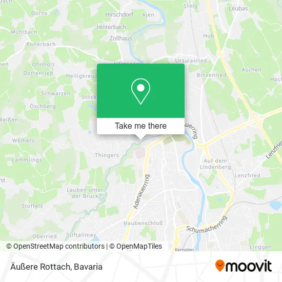 Карта Äußere Rottach
