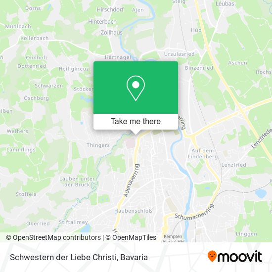 Schwestern der Liebe Christi map