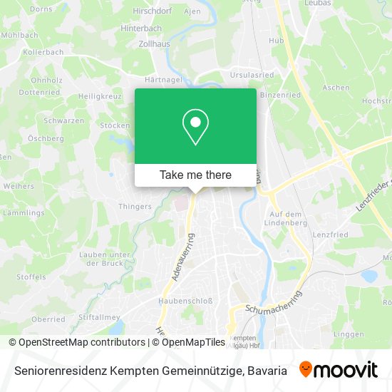 Seniorenresidenz Kempten Gemeinnützige map