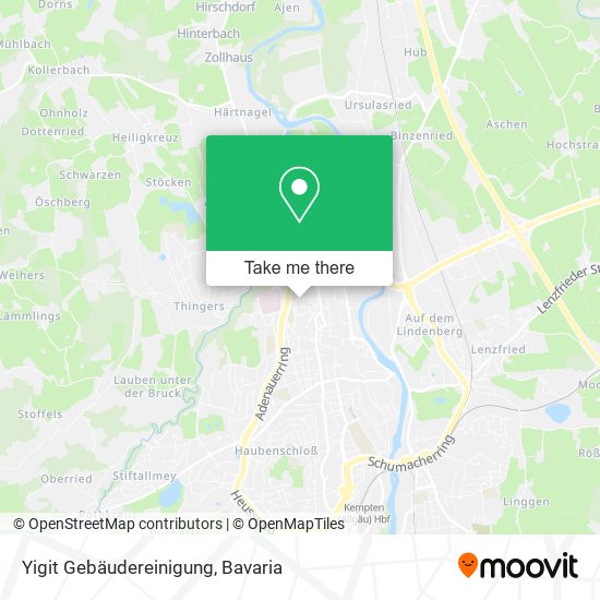 Yigit Gebäudereinigung map
