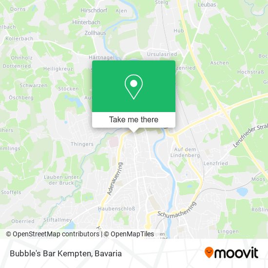 Bubble's Bar Kempten map