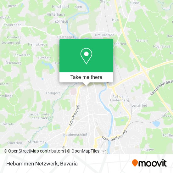 Карта Hebammen Netzwerk