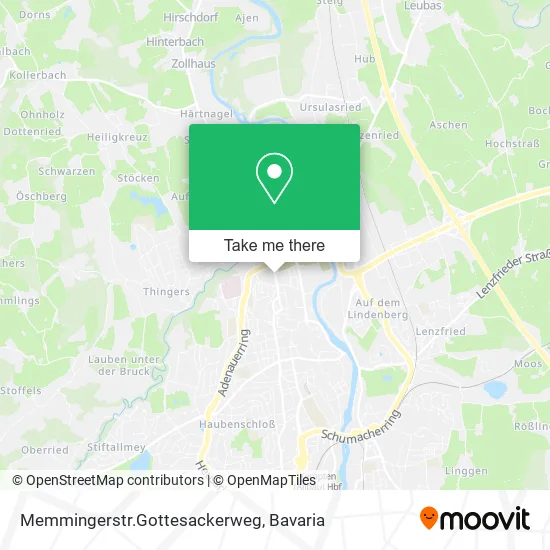Карта Memmingerstr.Gottesackerweg
